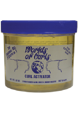 Worlds of Curls Curl Activator Gel-Extra Dry 32oz
