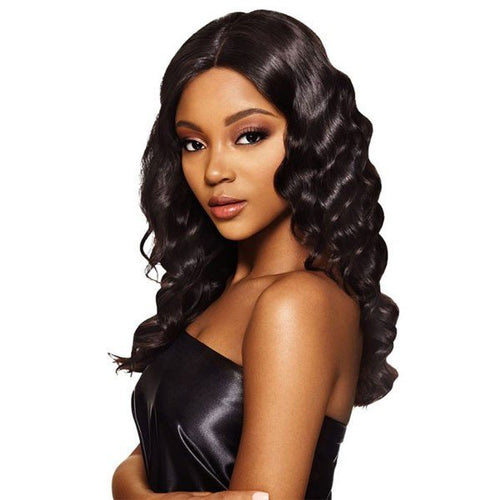 MyTresses Black Label Hand-tied 100% unprocessed Natural Human Hair Lace Wig Ocean Body
