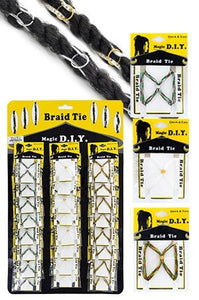 Beige Braid hair Tie (S) 9"